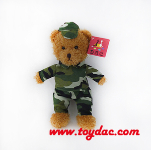 Nouveau jouet d'ours de vêtements de camouflage