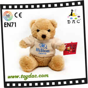 T-shirt cadeau promotionnel d'hôtel en peluche ours