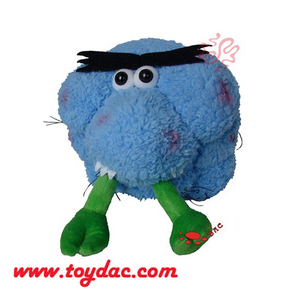 Peluche Fleur de Chou-fleur Bleu
