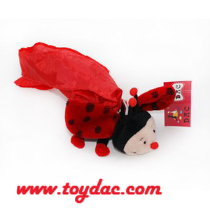 Sac à provisions pour animaux en peluche Sac à coccinelle pliant