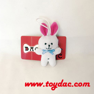 Porte-clés mini lapin ultra rembourré