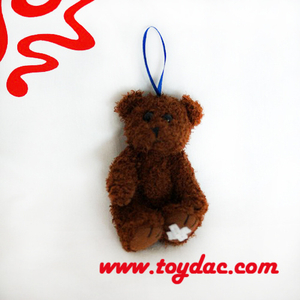 Jouet porte-clés ours en chocolat en peluche