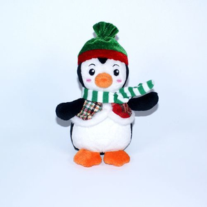 Décoration de Noël en peluche Pingouin
