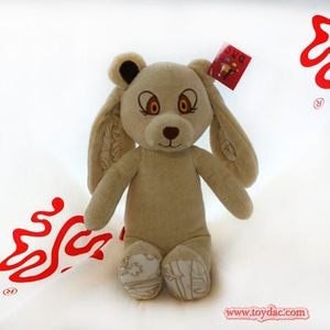 Lapin bio en peluche naturelle