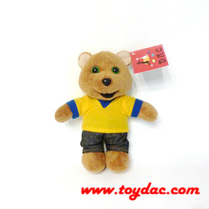 Porte-clés ours en robe douce