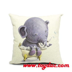 Coussin de décoration en tissu de coton naturel